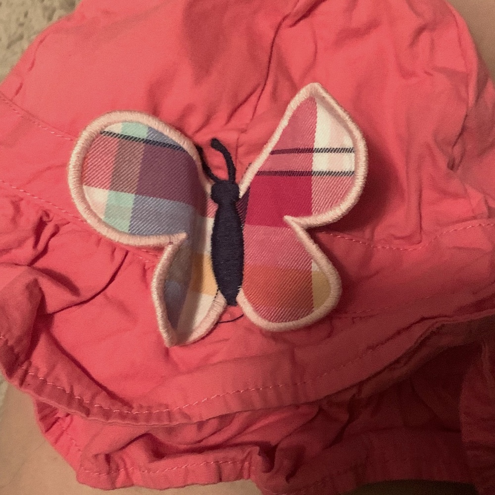 Toddler Pink Butterfly Beach Hat